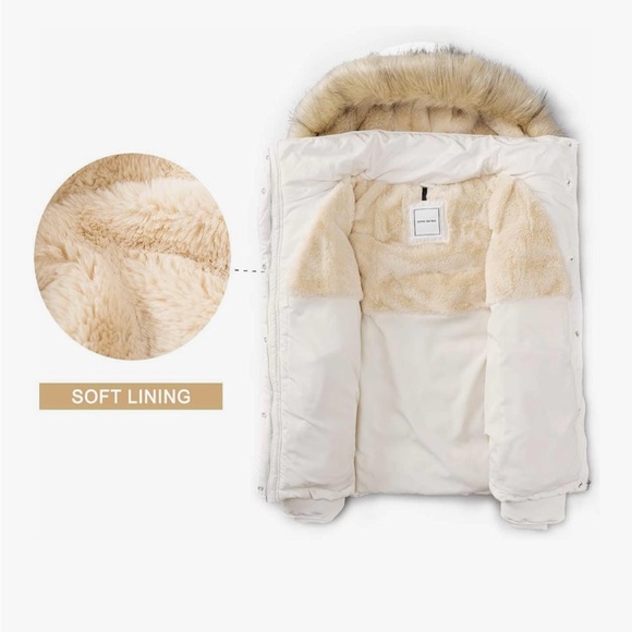 Royal Matrix Puffer Coat with Attachable Hood - Picture 5 of 15